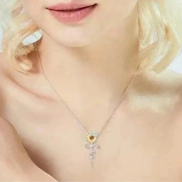 Sunflower Faith Necklace - Picture 3 of 5